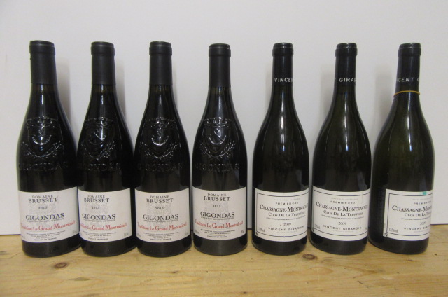 Three bottles 2009 Chassagne-Montrachet Clos de La Truffiere Image