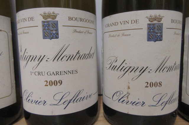 Three bottles 2008 Puligny Montrachet O. Leflaive Image