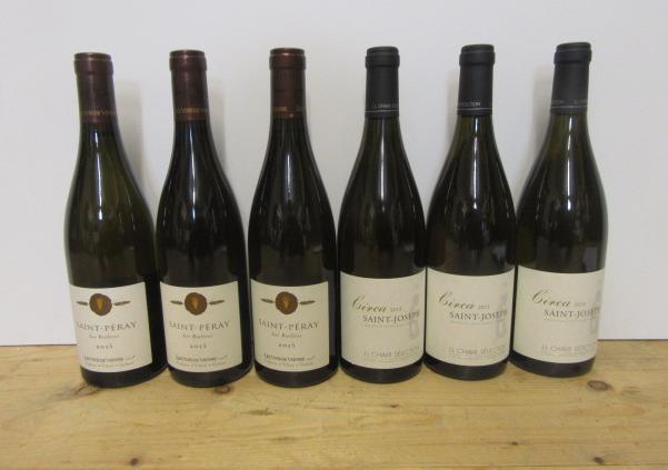 Three bottles 2015 Saint Joseph Circa J.L. Chave Image