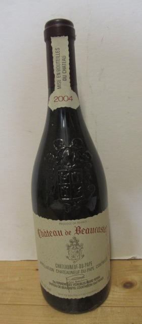 Six 2004 Chateau de Beaucastel Chateauneuf du Pape Image