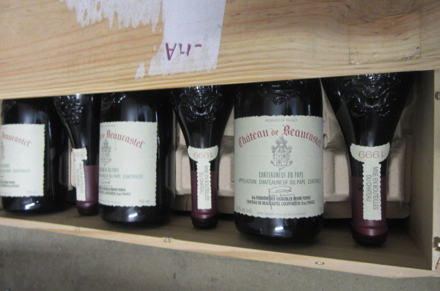 Twelve bottles 1999 Chateau de Beaucastel Chateauneuf-du-Pape Image