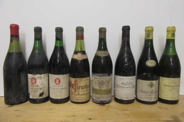 Two bottles 1961 Nuits Saint Georges Cote de Nuis Image