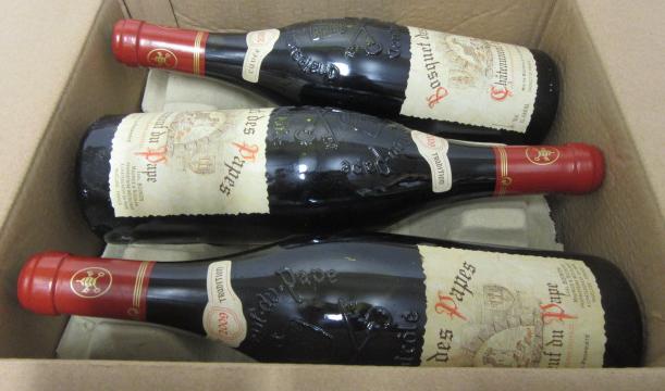 Six bottles 2009 Chateauneuf du Pape Bosquet des Papes Image