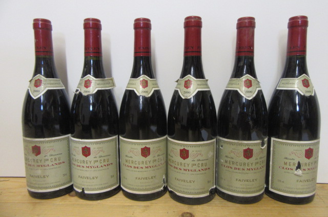 Six bottles 2000 Mercurey 1er Cru Clos de Myglands Image