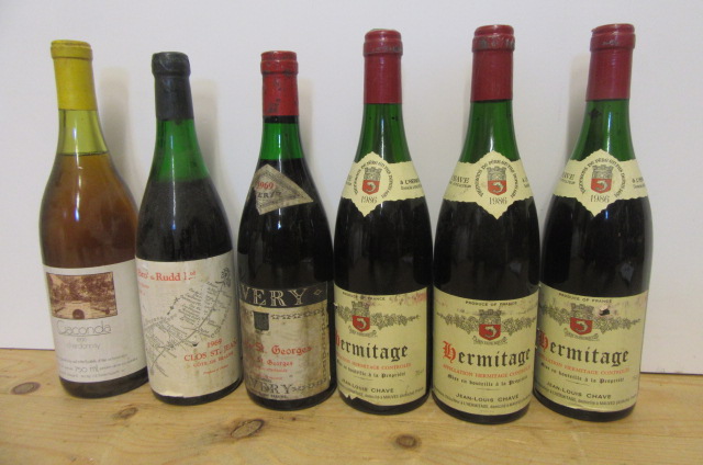 Three bottles 1986 Hermitage J.L. Chave Image