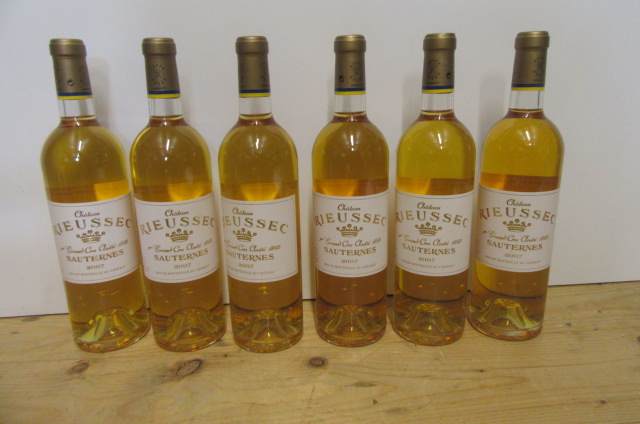 Six bottles 2007 Chateau Rieussec Sauternes (Est. plus 21% premium inc. VAT) Image