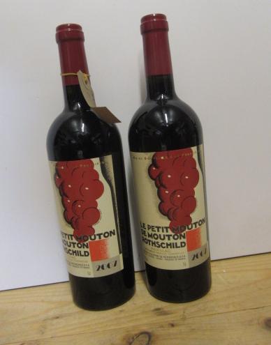 Two bottles 2007 Le Petit Mouton de Mouton Rothschild (Est. plus 21% premium inc. VAT) Image