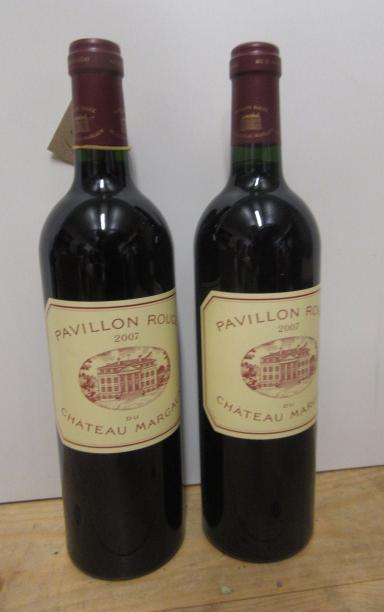 Two bottles 2007 Pavillion Rouge du Chateau Margaux (Est. plus 21% premium inc. VAT) Image