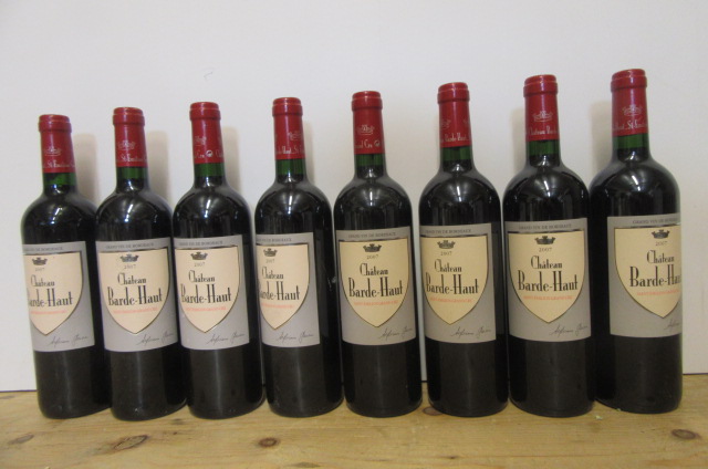 Eight bottles 2006 Chateau Barde-Haut Grand Cru Image