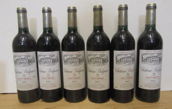 Six bottles 2001 Chateau Belgrave (Est. plus 21% premium inc. VAT) Image