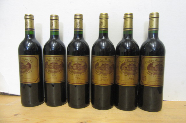 Six bottles 2003 Chateau Batailley Pauillac (Est. plus 21% premium inc. VAT) Image