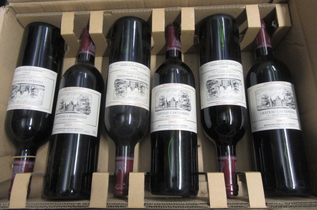 Six bottles 2003 Chateau Cantmerle Haut-Medoc (Est. plus 21% premium inc. VAT) Image