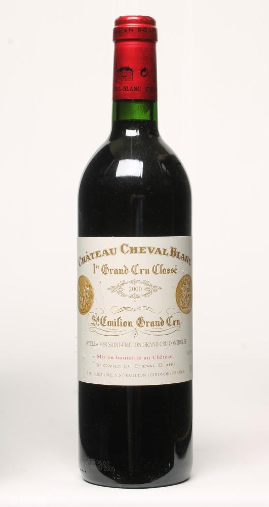 One bottle 2000 Chateau Cheval Blanc Image