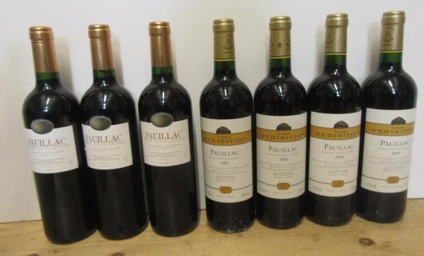 Four bottles 2005 Wine Society Exhibition Pauillac and three bottles 2007 Wine Society Pauillac (7) Image
