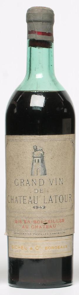 One bottle 1942 Grand Vin de Chateau Latour Image