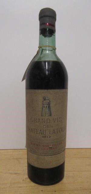 One bottle 1942 Grand Vin de Chateau Latour Image