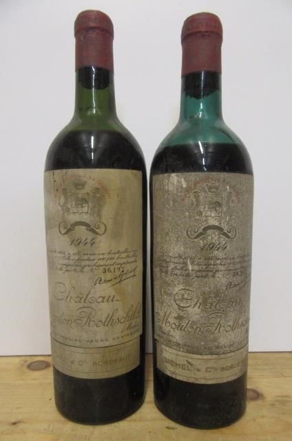 Two bottles 1944 Chateau Mouton Rothschild Medoc Nos.36192 and 38202 (Est. plus 21% premium inc. Image