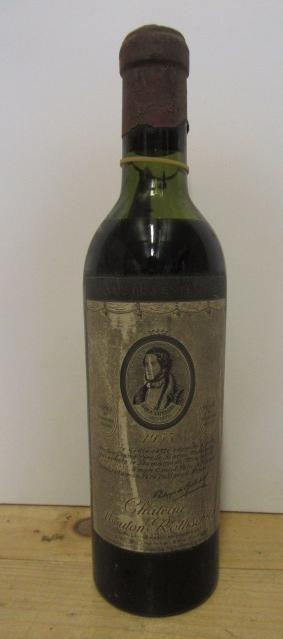 One half bottle 1953 Chateau Mouton Rothschild (Est. plus 21% premium inc. VAT) Image
