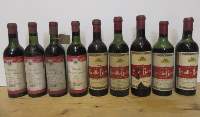 Five half bottles 1945 Chateau Leoville-Barton Saint Julien Image