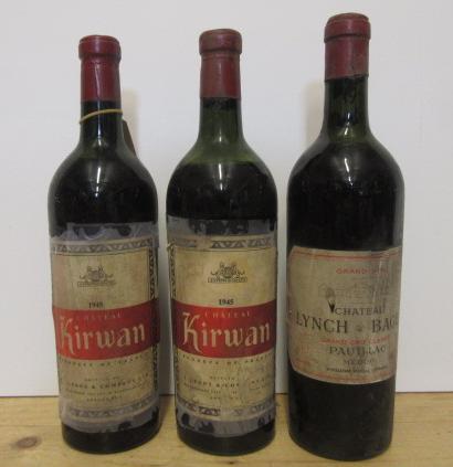 Two bottles 1945 Chateau Kirwan Image