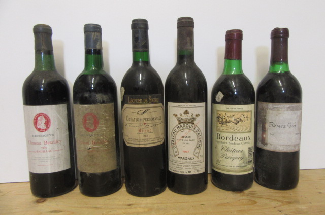 Two bottles 1964 Chateau Batailley Image