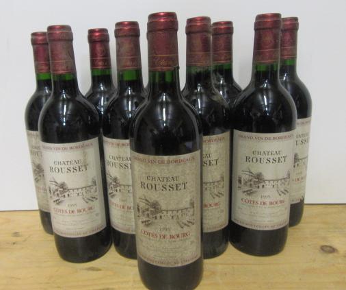Ten bottles 1995 Chateau Rousset Cotes de Bourg (Est. plus 21% premium inc. VAT) Image