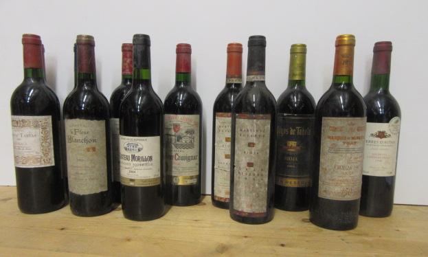 Seven bottles 1998-2004 Bordeaux Image
