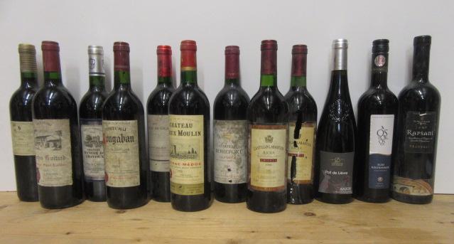 Seven bottles 1996-2001 Bordeaux Image
