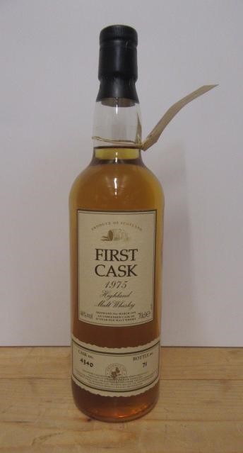 One bottle 1975 First Cask Highland Malt Whisky Image
