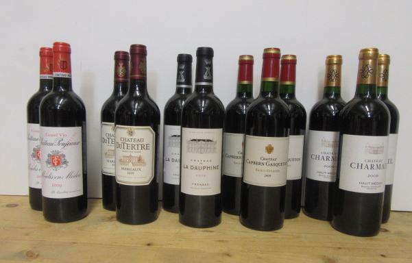 Two bottles 2009 Chateau Poujeaux Moulis-En-Medoc Image