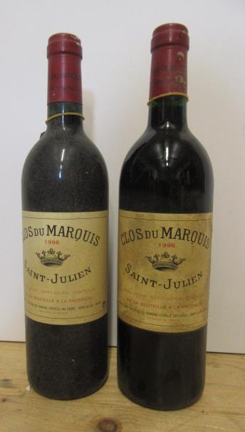 Two bottles 1996 Clos du Marquise Saint-Julien (Est. plus 21% premium inc. VAT) Image
