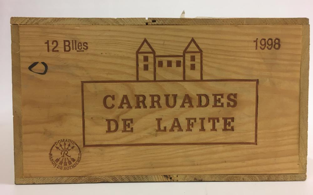 Twelve bottles 1998 Carruades de Lafite Image