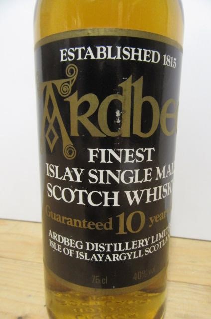 One bottle Ardbeg 10 year old Finest Islay Single Malt Scotch Whisky (Est. plus 21% premium inc. Image