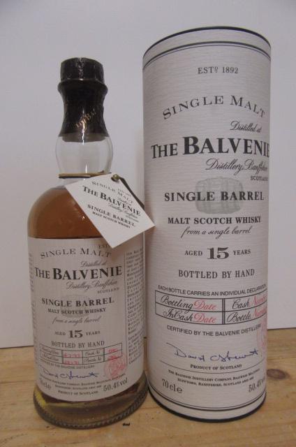 One bottle The Balvenie Single Barrel 15 year old Single Malt Whisky Image