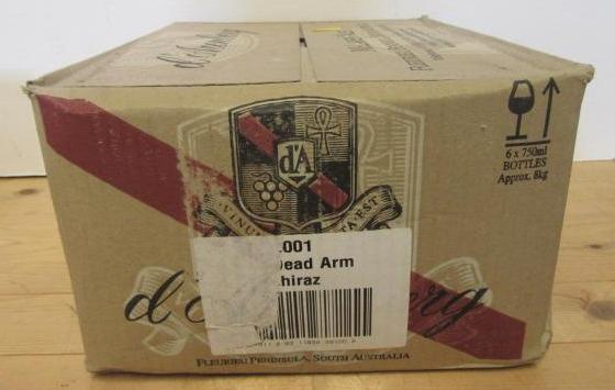 Six bottles 2001 The Dead Arm McLaren Vale Shiraz Image