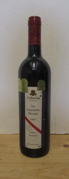 Five bottles 2002 The Laughing Magpie Shiraz Viognier (Est. plus 21% premium inc. VAT) Image