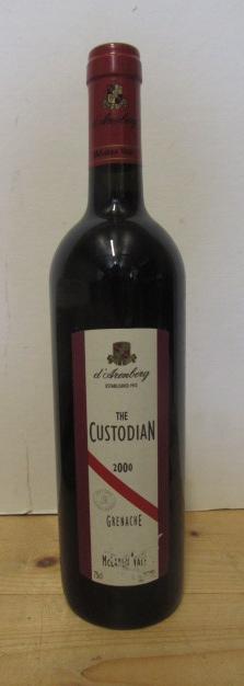 Six bottles 2000 The Custodian Grenache d' Arenberg McLaren Vale Image