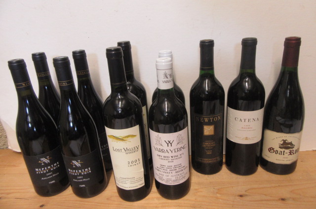 Four bottles 2001 Nepenthe Pinot Noir Adelaide Hills Image