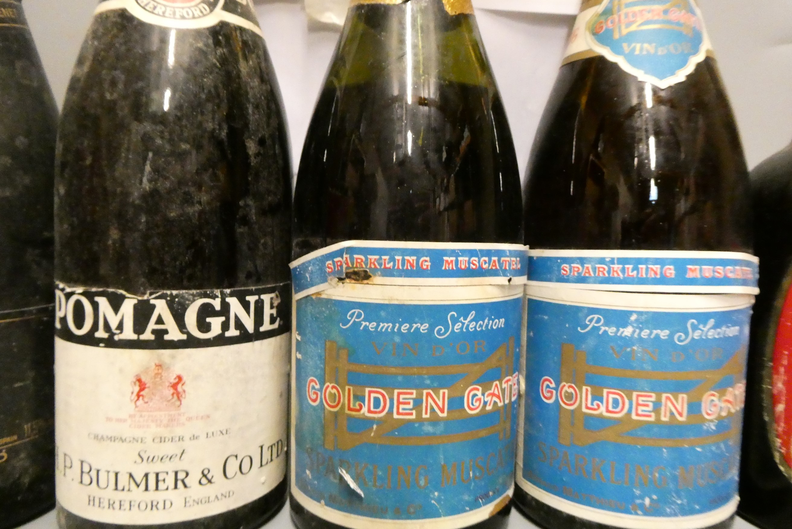 Twenty one bottles of mixed liqueur and sparkling wine Image