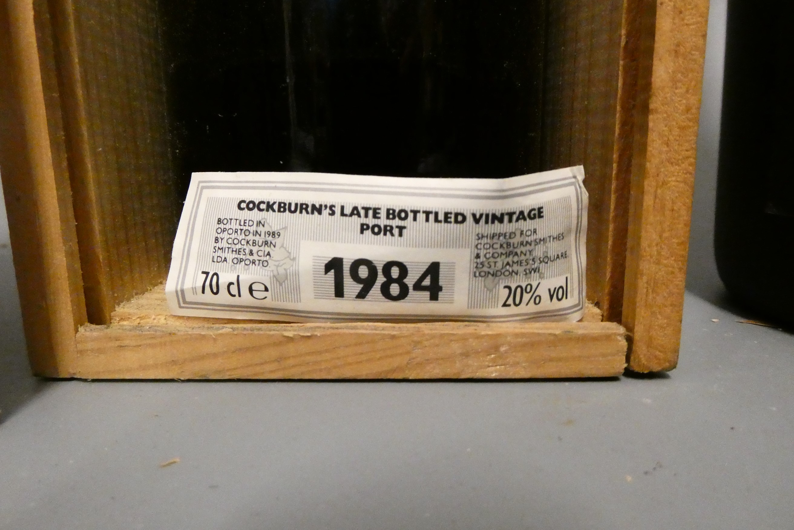 Two bottles comprising a boxed Cockburn's LBV 1984 port, and a 1litre Remy Martin VSOP fine Image