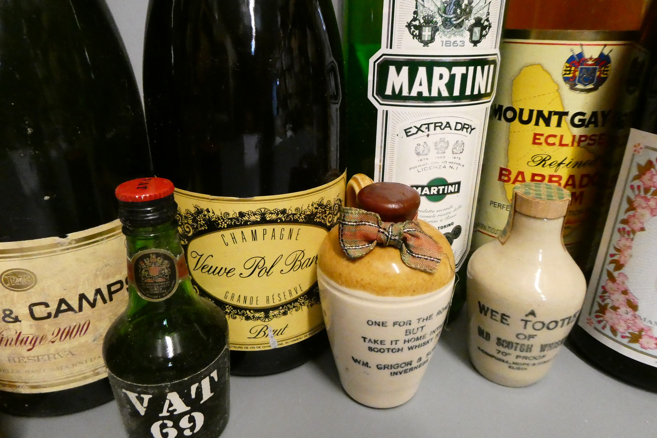 A quantity of mixed alcohol Image