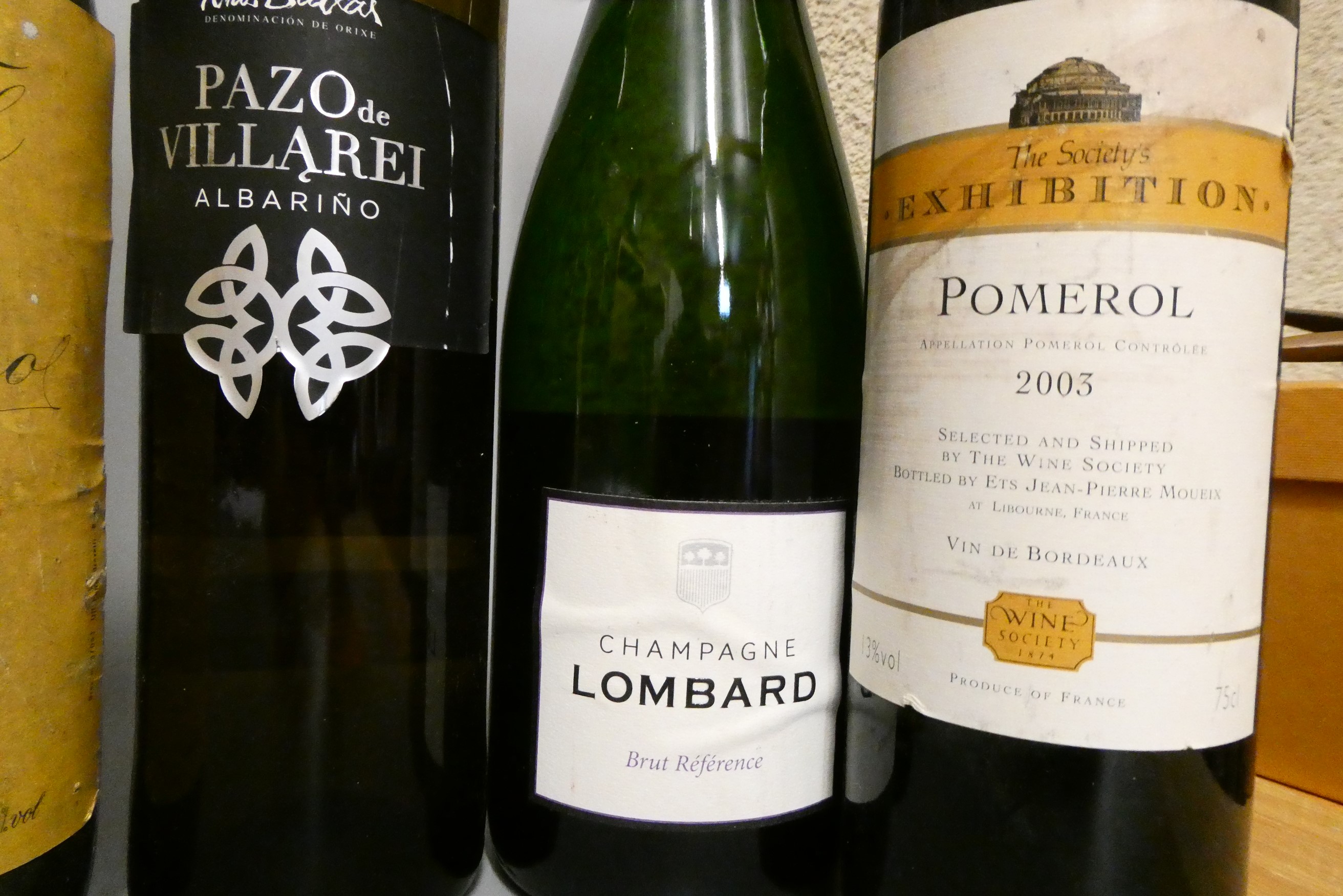 Fourteen bottles of mixed wine Image