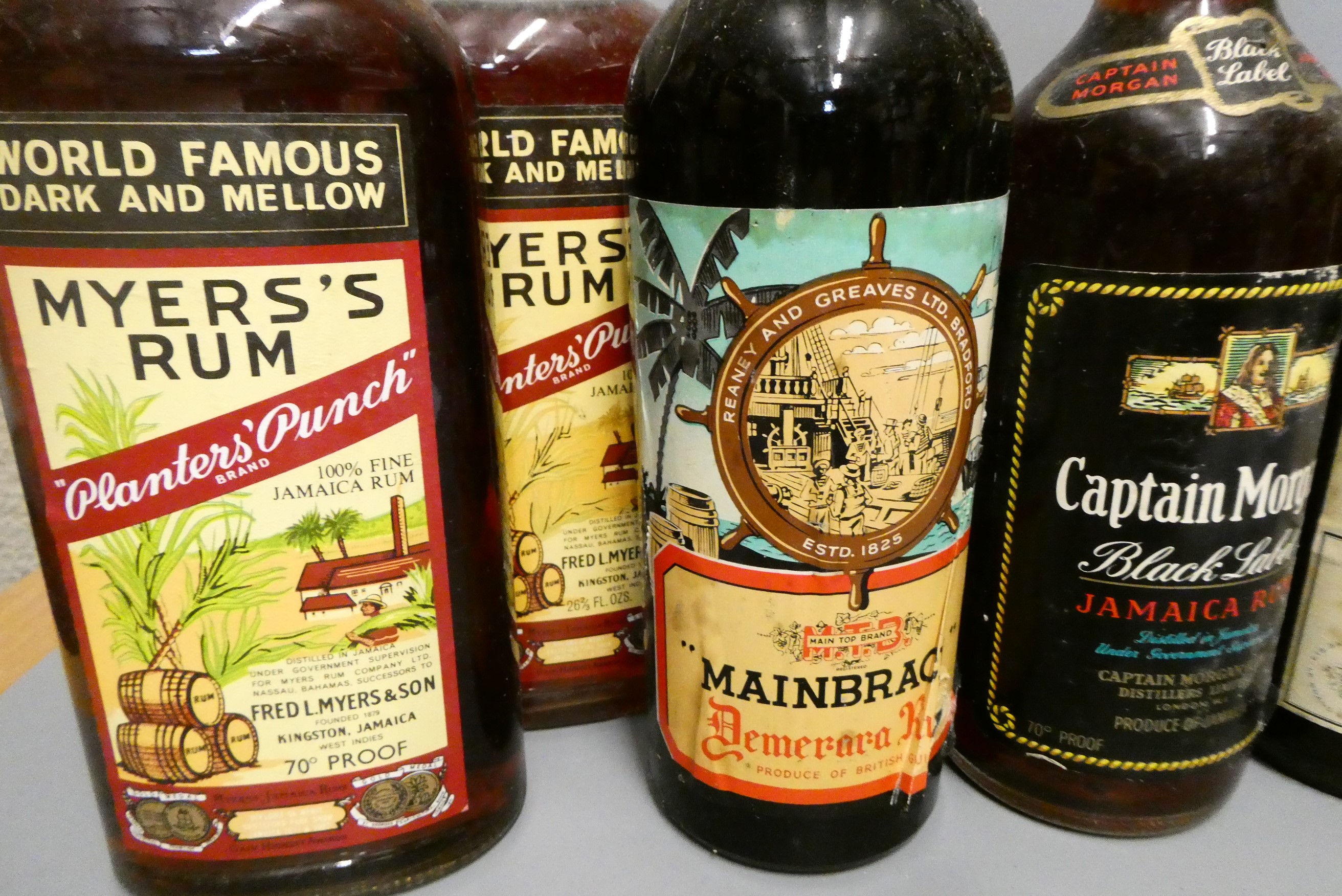 Eleven bottles of mixed alcohol Image