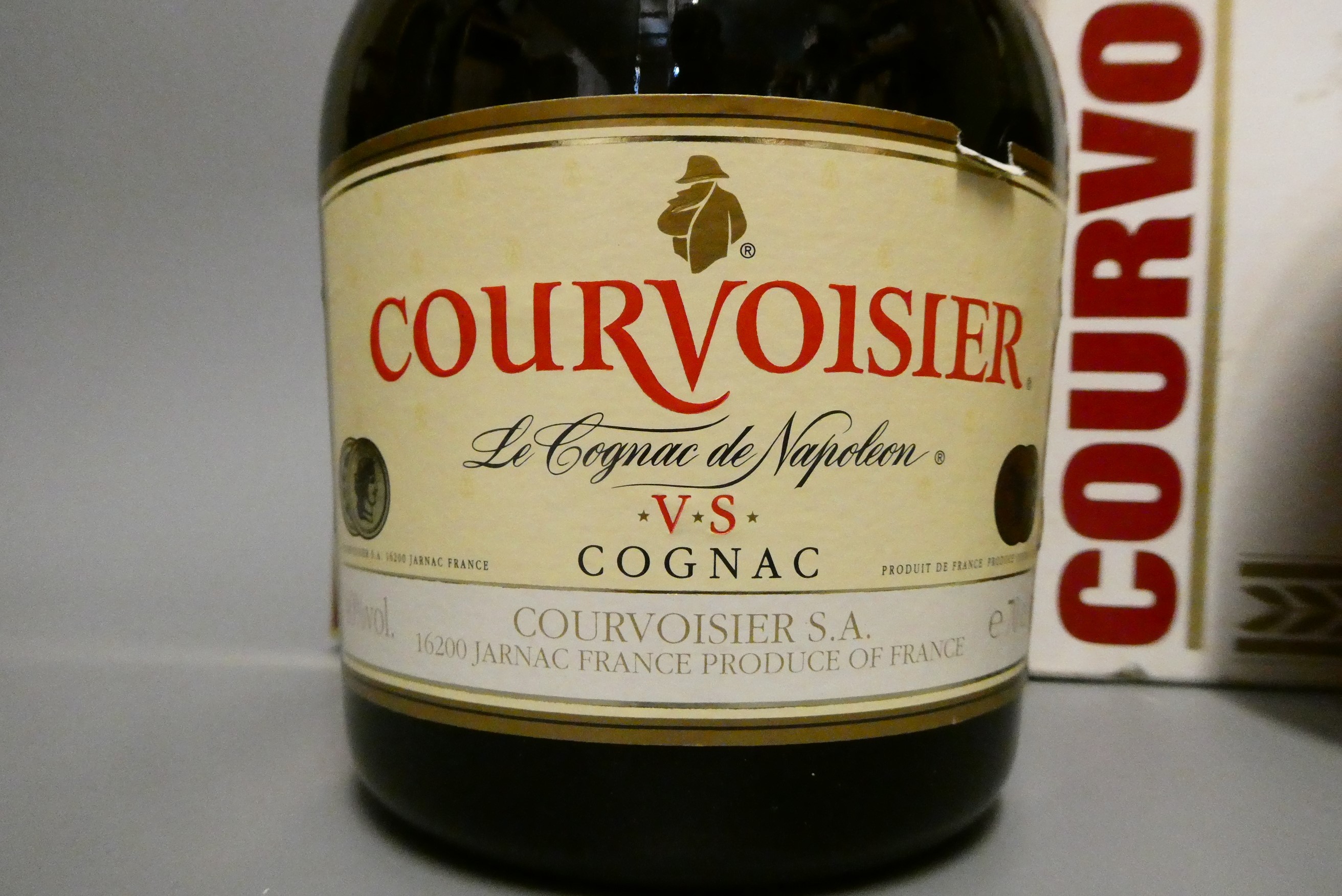 Two boxed bottles Courvoisier cognac, comprising one VS and one Luxe (Est. plus 24% premium inc. Image