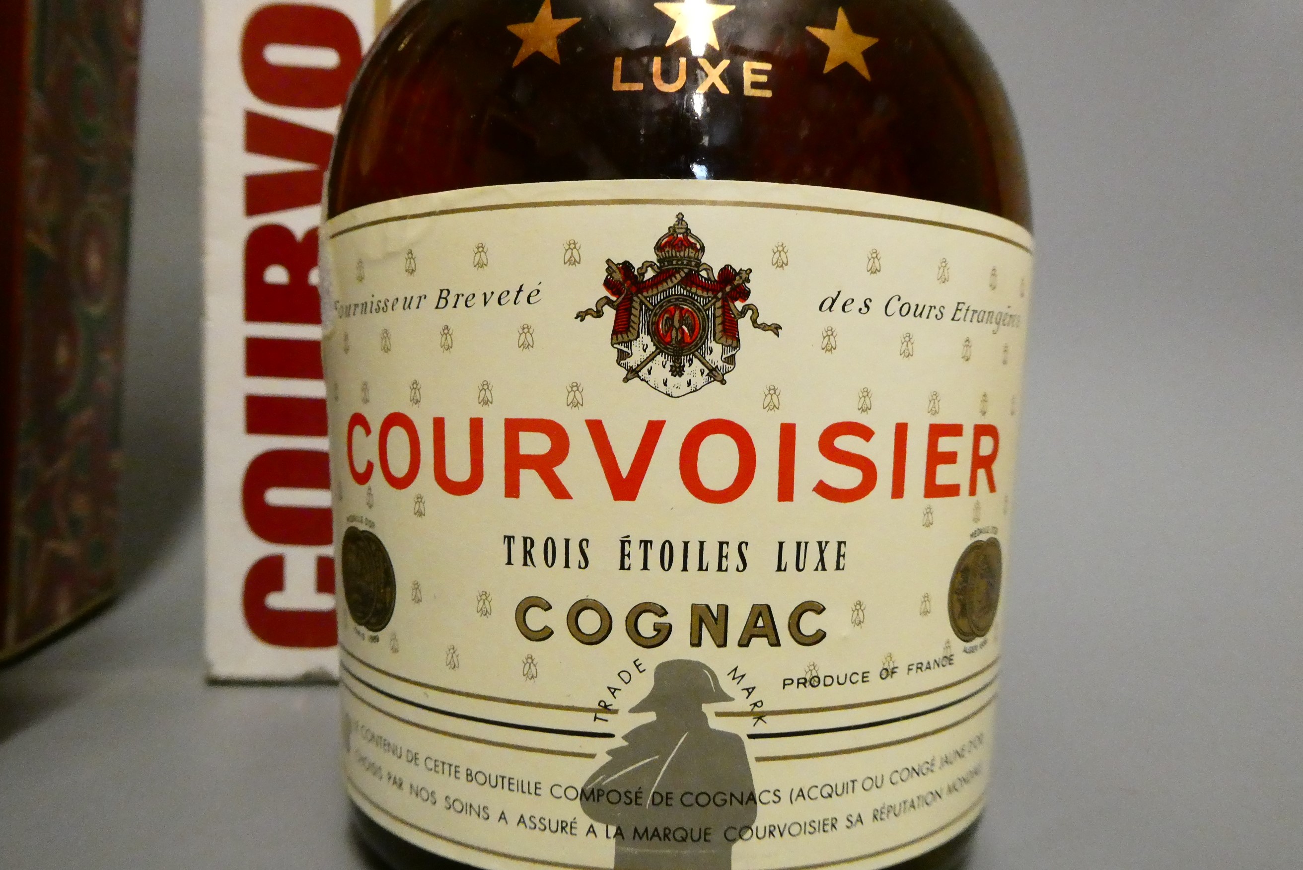 Two boxed bottles Courvoisier cognac, comprising one VS and one Luxe (Est. plus 24% premium inc. Image