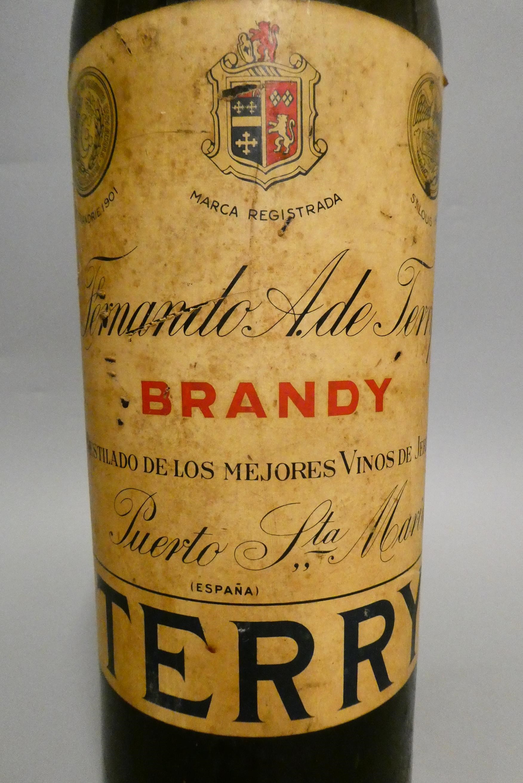 A 3 litre (?) bottle of Fernando Ade Terry vintage brandy (Est. plus 24% premium inc. VAT) Image