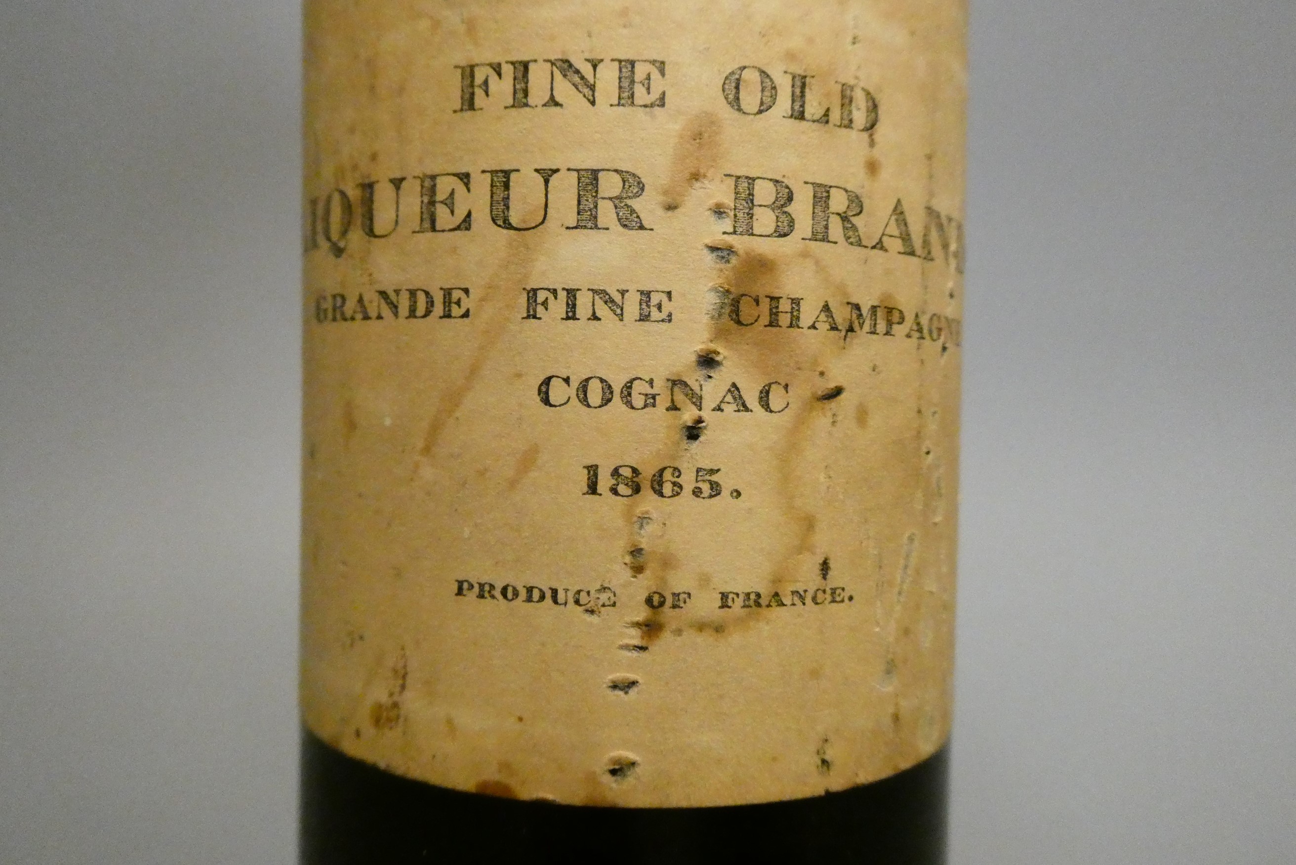 Fine OId Liqueur Brandy, 1865, grande fine champagne cognac (Est. plus 24% premium inc. VAT) Image