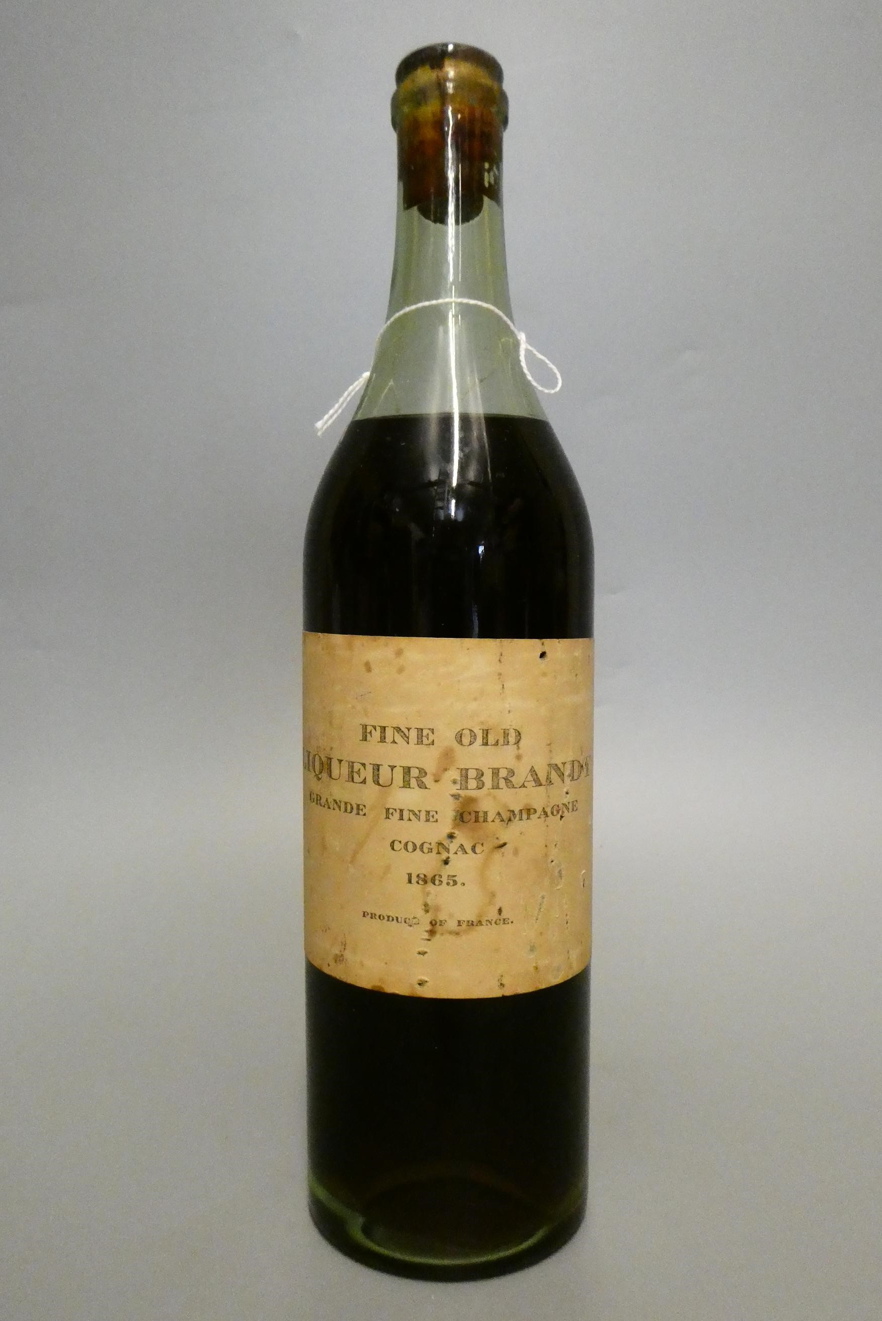 Fine OId Liqueur Brandy, 1865, grande fine champagne cognac (Est. plus 24% premium inc. VAT) Image