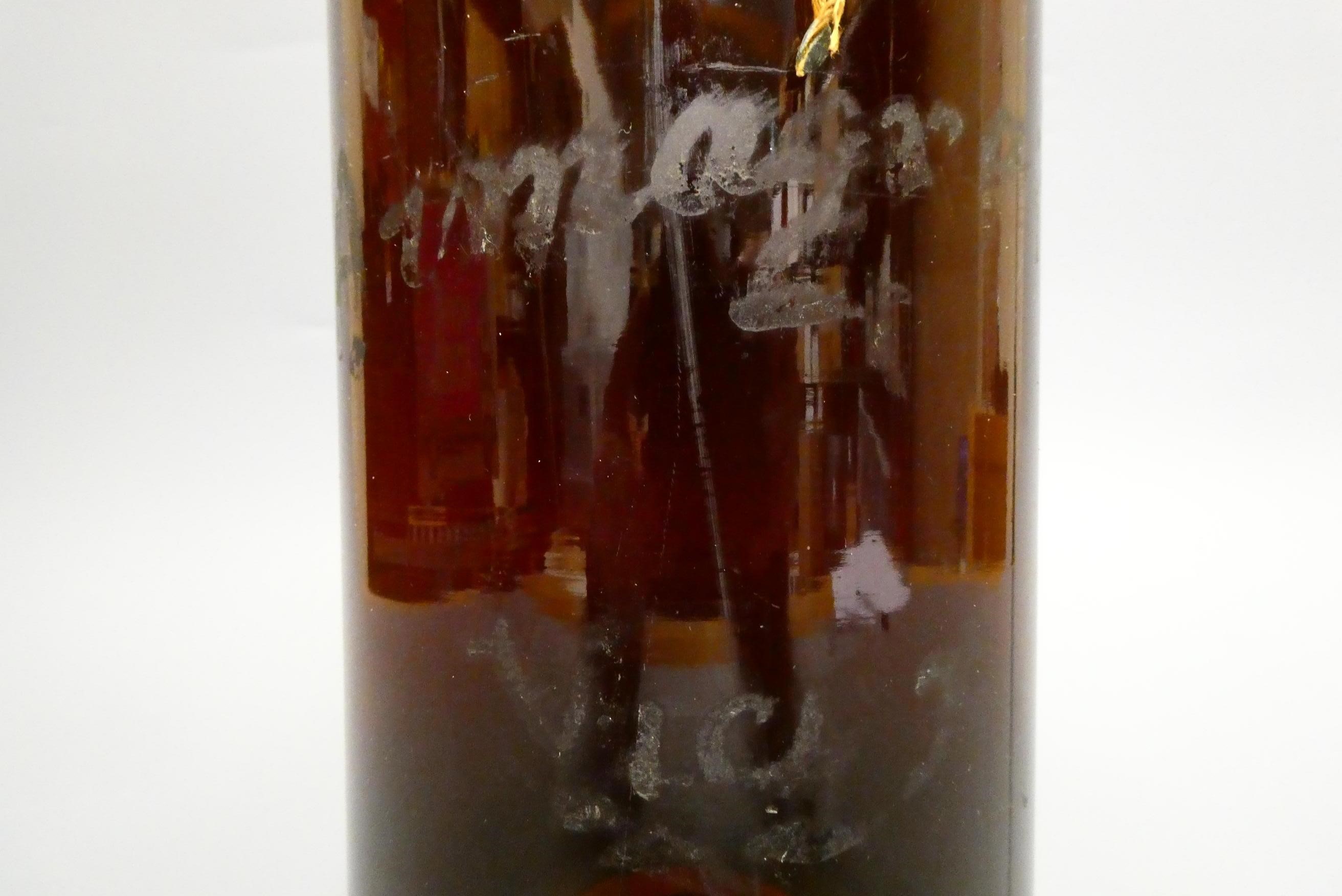 A large vintage Armagnac, with wax impressed "G" and bottle inscribed "Armagnac Vici (?)", bottle Image