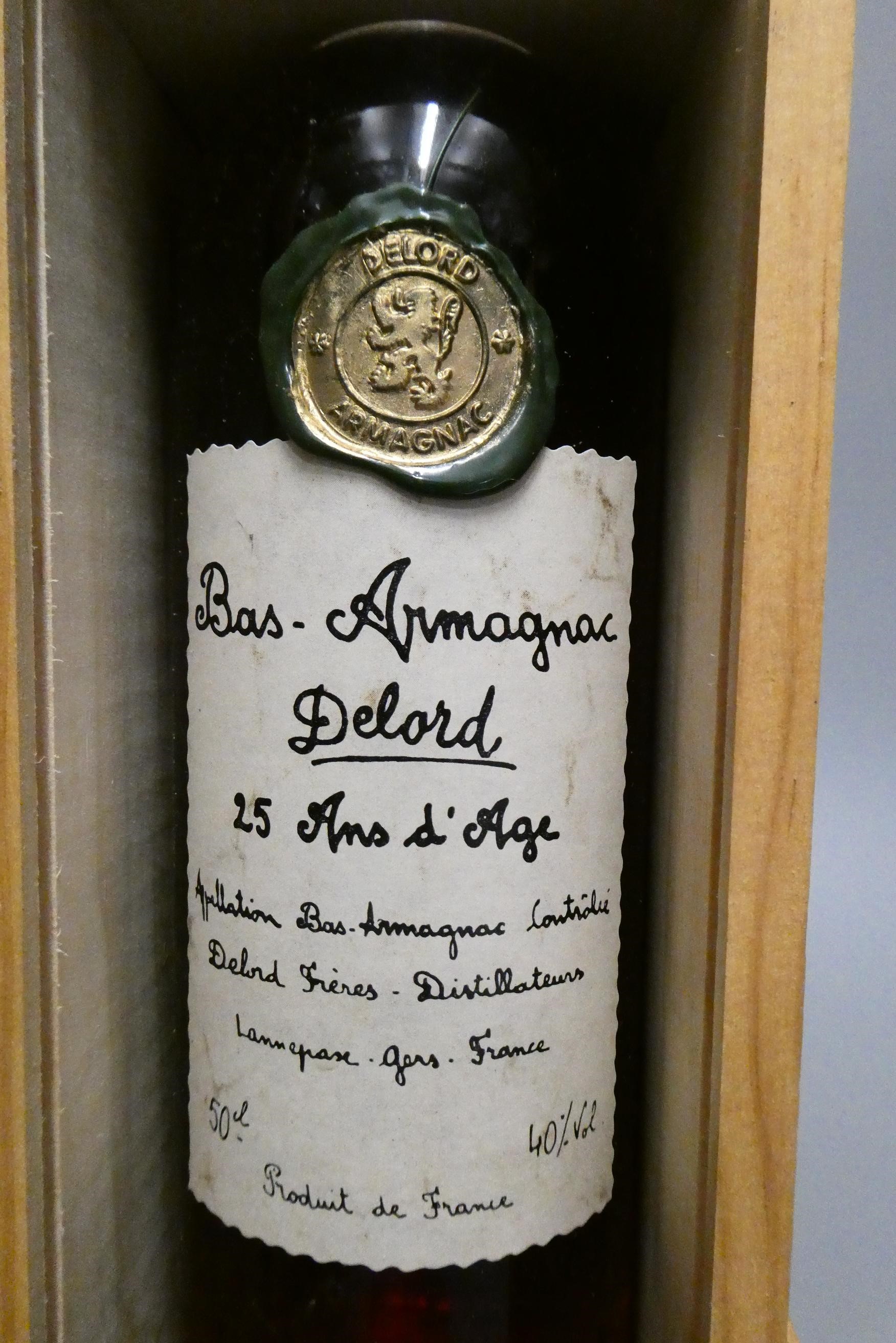 Bas-Armagnac Delor, 25 Ans d'Age, 50cl, 40%, boxed (Est. plus 24% premium inc. VAT) Image